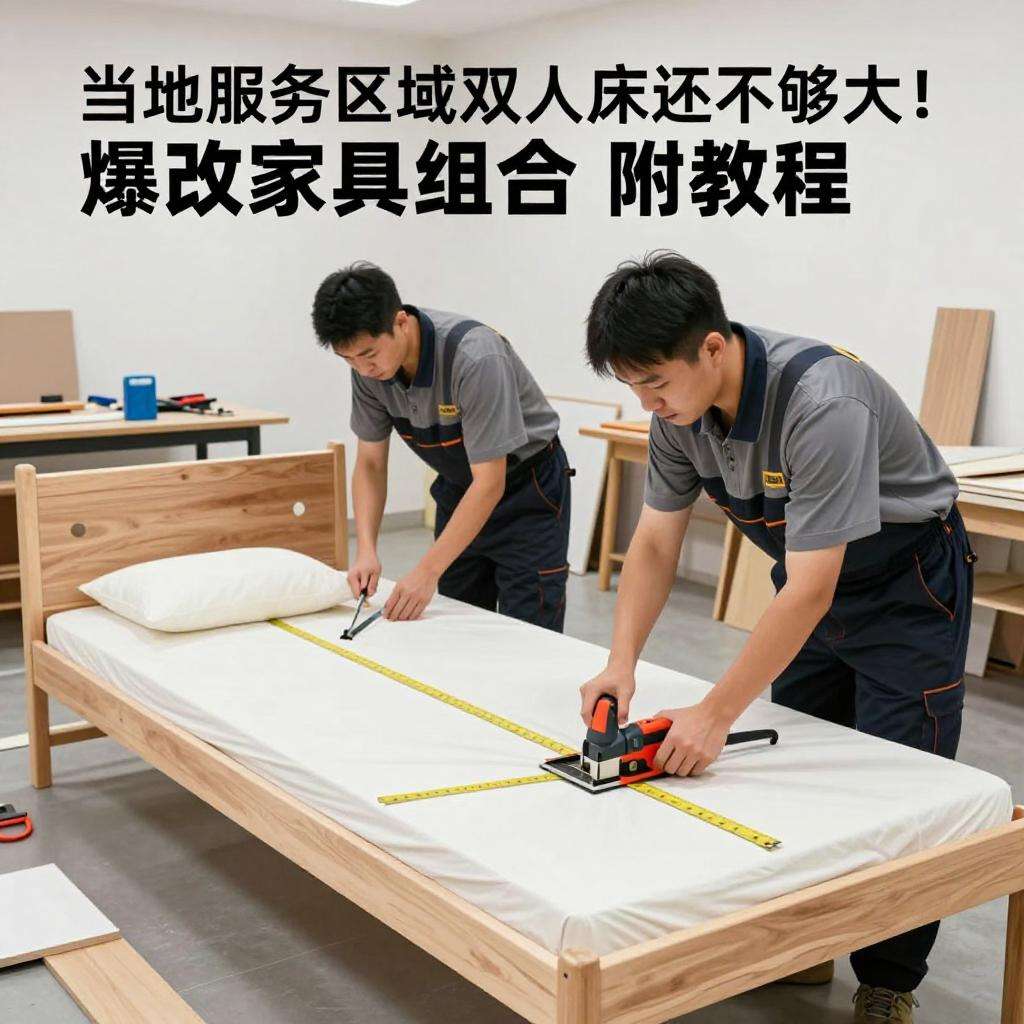 心动小镇双人床还不够大！爆改家具组合（附教程）第一张图