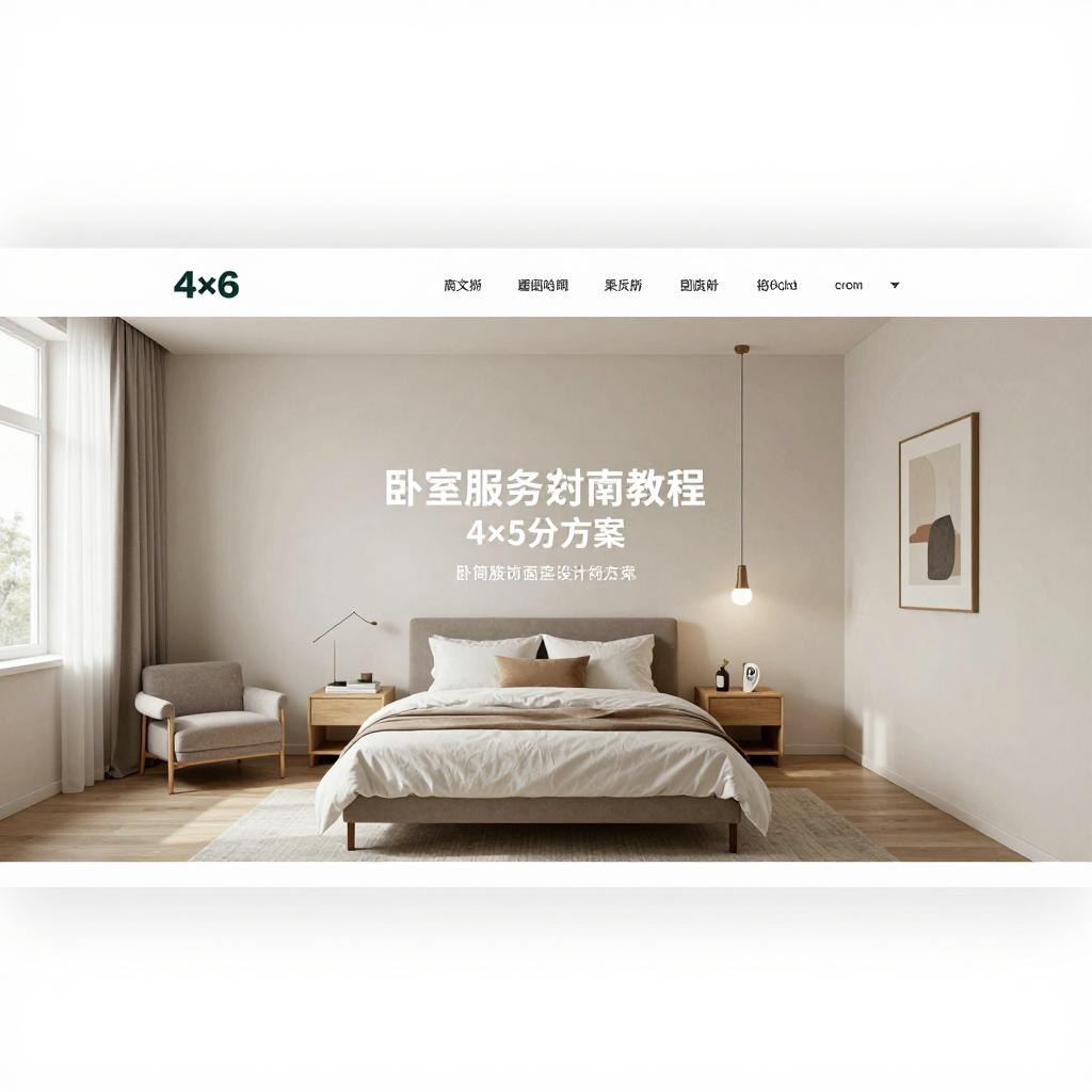 心动小镇心动小镇4×5分区极简风卧室装饰分享及教程官方正版下载 - 极玩家