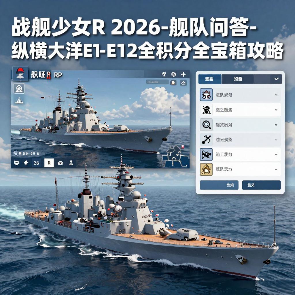 战舰少女战舰少女R：2026-1-4舰队问答-纵横大洋E1-E12全积分+全宝箱攻略官方正版下载 - 极玩家