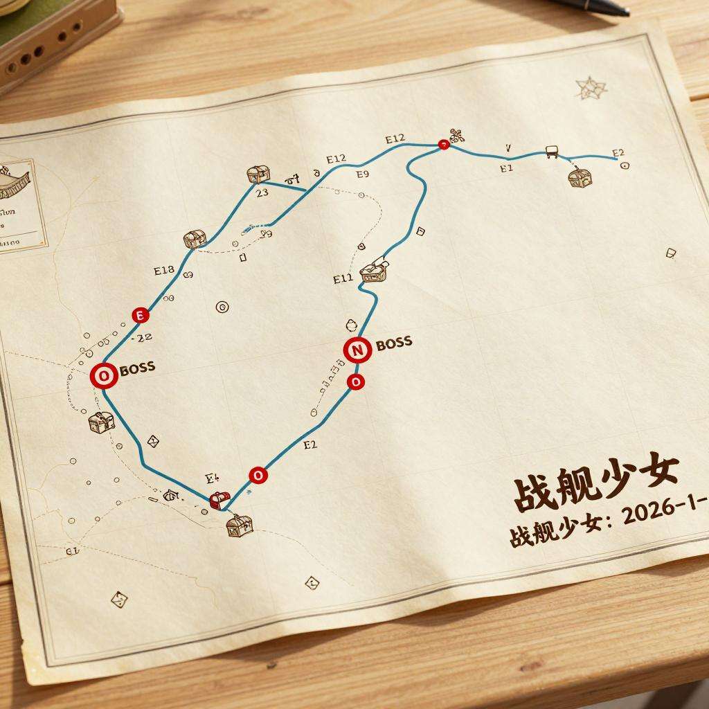 战舰少女战舰少女R：2026-1-4舰队问答-纵横大洋E1-E12全积分+全宝箱攻略官方正版下载 - 极玩家
