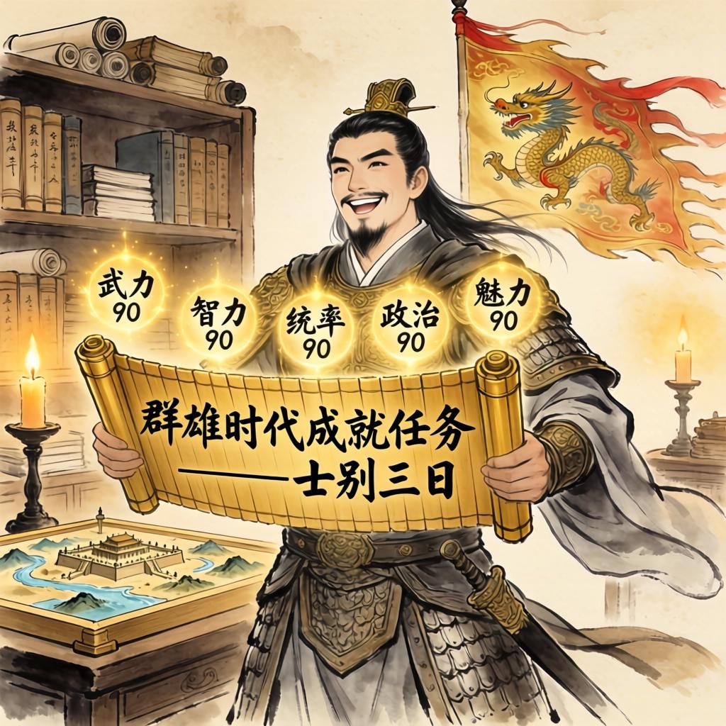 群雄时代成就任务———士别三日官方正版下载 - 极玩家