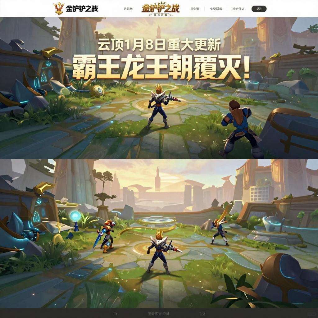 金铲铲之战云顶1月8日重大更新，霸王龙王朝覆灭！官方正版下载 - 极玩家