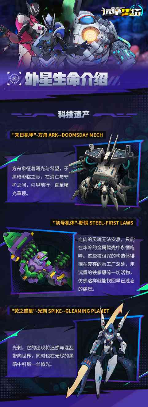 远星集结敌人图鉴|科技遗产官方正版下载 - 极玩家