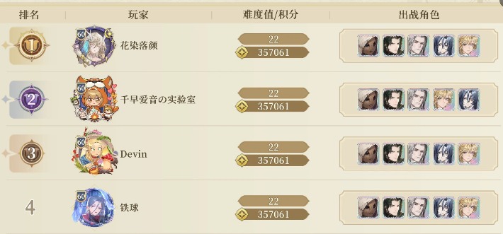 铃兰之剑：为这和平的世界顶分阵容角色榜(图11)