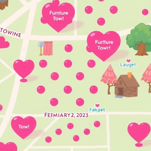 心动小镇心动小镇 2.22-2.28粉色泡泡家具位置攻略(图1)