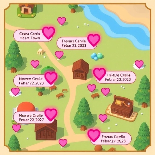 心动小镇心动小镇 2.22-2.28粉色泡泡家具位置攻略(图2)