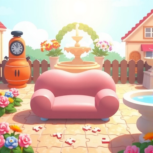 心动小镇心动小镇 8.9-8.15 粉色泡泡家具拼图位置(图2)