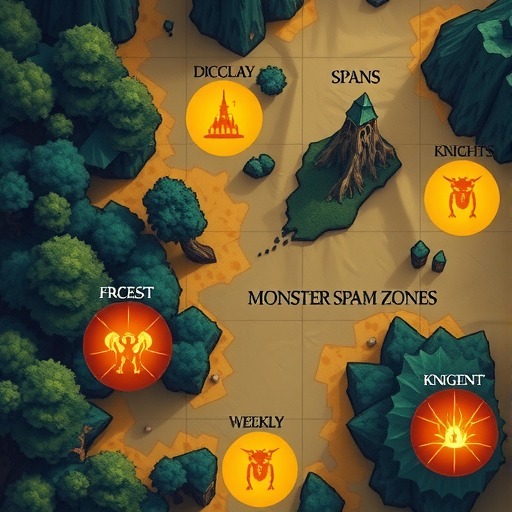 王都创世录周常怪物分部图(图2)