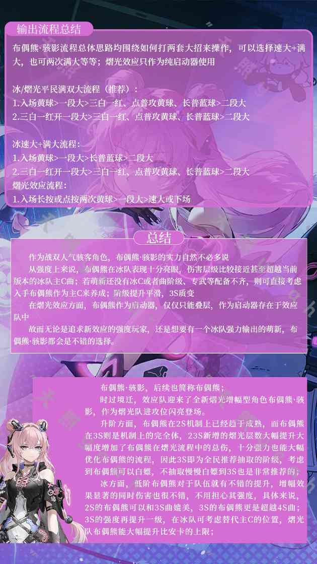 战双帕弥什【战双实战论15】布偶熊•骇影角色攻略一图流(图11)