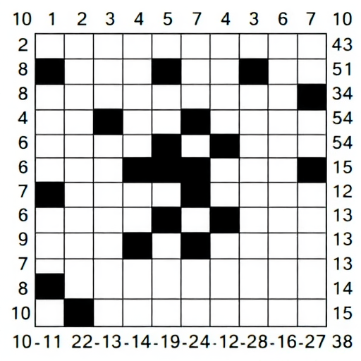 以数织图Nonogram玩到10x10了还是不会推这个9x9(图2)