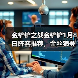 金铲铲之战金铲铲1月8日阵容推荐，金丝狼登顶！（图1）