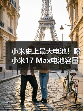 小米史上最大电池！曝小米17 Max电池容量达8000mAh（图1）
