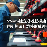 Steam独立游戏爬梯动画引热议！意外形成绅士良好互动（图3）