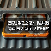 团队规模之惑：樱井政博直言大型团队协作的沮丧真相（图1）