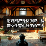 谢娜回应身材质疑：科普女生有小肚子的三大好处（图4）