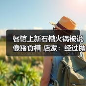 餐馆上新石槽火锅被说像猪食槽 店家：经过抛光打磨 卫生安全没问题（图3）