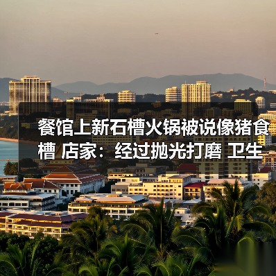 餐馆上新石槽火锅被说像猪食槽 店家：经过抛光打磨 卫生安全没问题（图4）