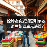 拴脖遛狗式滑雪引争议,滑雪场回应无法管?(图3) 拴脖遛狗式滑雪引争议,滑雪场回应无法管?(图3)